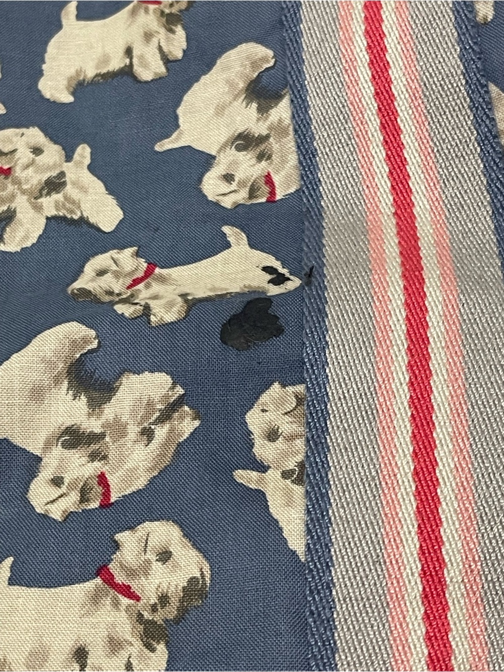 Cath Kidston Westie Dog Print Overnight Weekender Duffel Bag Blue - Picture 8 of 8